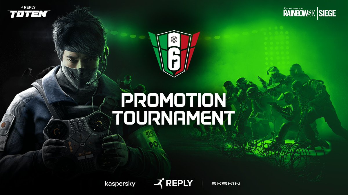 Reply_Totem's tweet image. We are glad to announce our participation to the @Rainbow6IT Promotion Tournament by @PGEsportsIT!

We'll be represented by:

@AyzennR6 (cap.)
@DjuZ_
@aighteasy
@Mowwwgliiii
@GammaR6S 

@BoltR6S (coach)
@OlxenR6 (analyst)
@OkaShiiro (manager)

#GoTotem