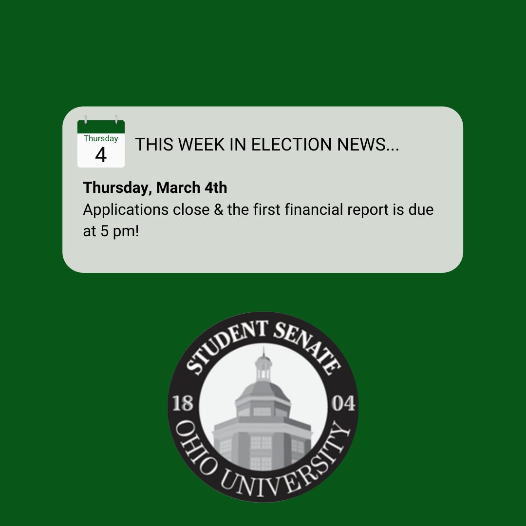 Important reminder - applications and the first financial report are due tomorrow (3/4/21)!!!