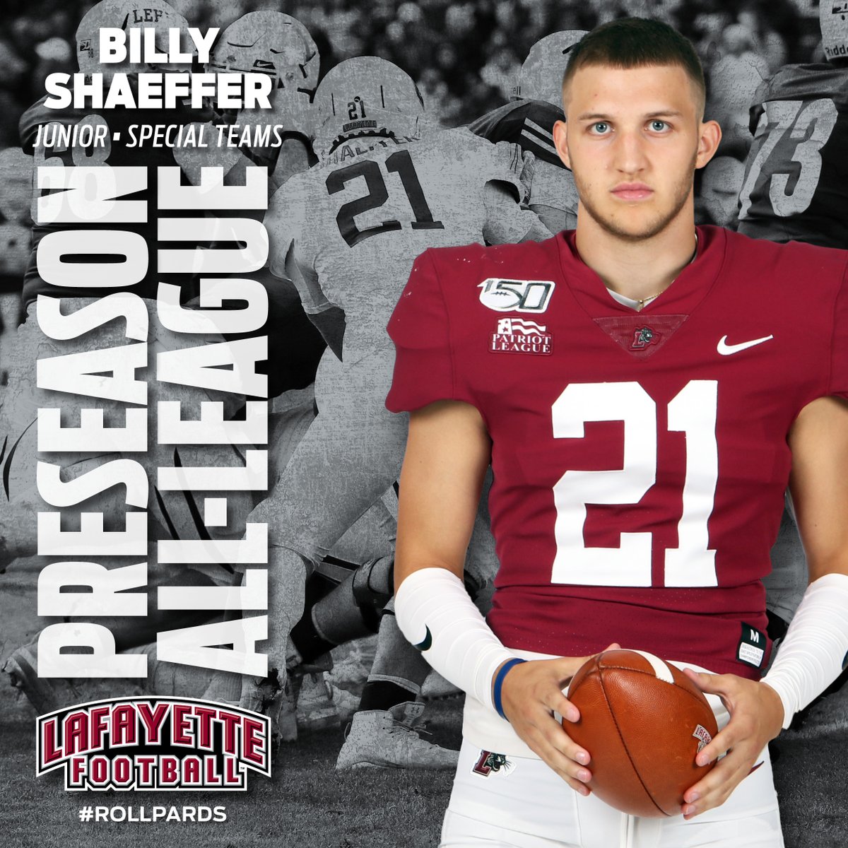 LafColFootball's tweet photo. And our defensive ⭐️'s, including a Preseason Defensive Player of the Year nod for 9⃣9⃣!

#BreakOut2021 | #RollPards https://t.co/AWkXyLF9BH