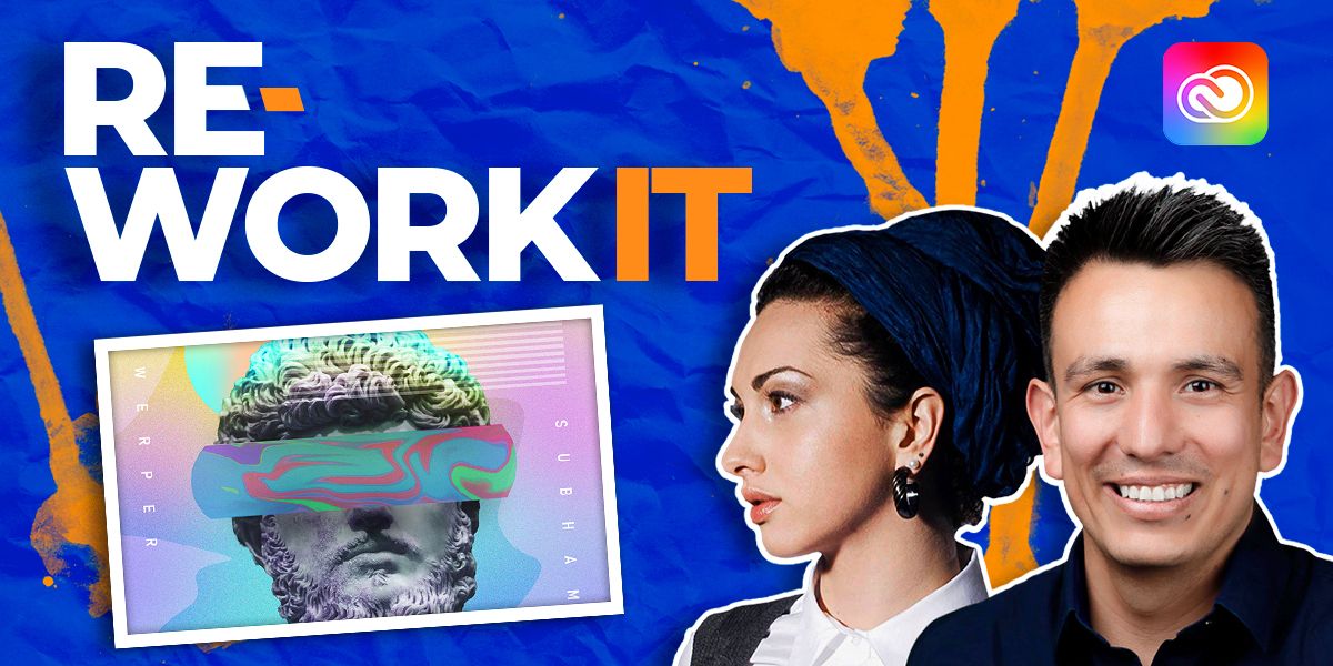 AdobeCare's tweet photo. "Re-Work It!" with @iamkladi from @Printmysoul and @JRfromPTC from the #Photoshop Training Channel. 📸 The duo will re-imagine YOUR submitted designs while sharing professional time-saving tips and techniques. 😍 https://t.co/p5cCdmpw5U https://t.co/qZJVYsstc1
