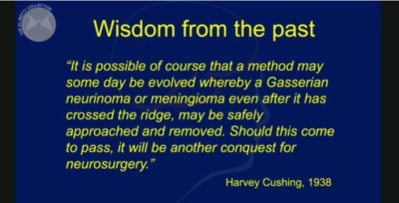 Wisdom from the past &amp; present from two pioneers of #neurosurgey - #Cushing &amp; #Almefty

Definitely wise to stage these large cases as it helps both the patient and the surgeon. <a href="/NeurosurgeryCNS/">Neurosurgery Publications</a> 

academic.oup.com/ons/advance-ar…