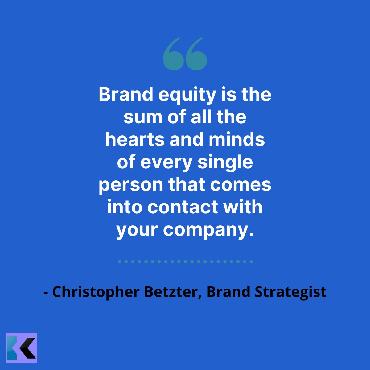 socialhelp's tweet photo. "Brand equity is the sum of all the hearts and minds of every single person that comes into contact with your company." - Christopher Betzter
#MarketingQuotes https://t.co/qlR89IlFbh