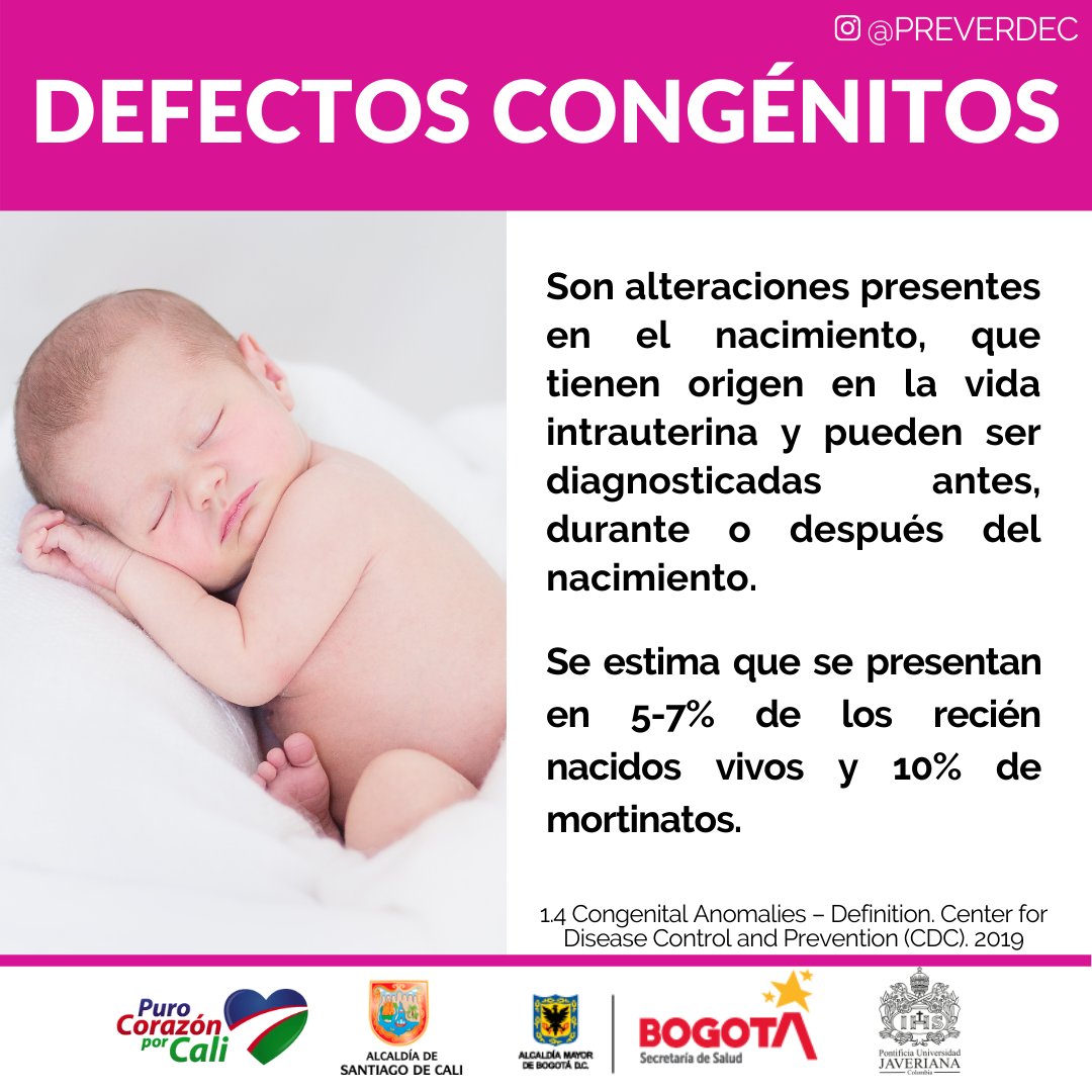 preverdec's tweet photo. @nacersano R1. Son alteraciones presentes desde el nacimiento que tienen origen en la vida intrauterina. Más del 90% de casos en el mundo se presentan en países de bajos y medianos ingresos y son la segunda causa de muerte en niños menores de 5 años
#WorldBDday https://t.co/qppMC5GCjZ