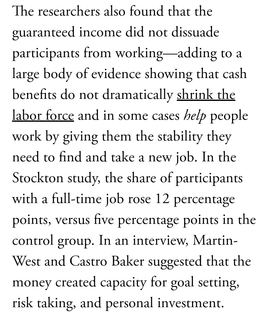 Scott Santens The Results Of The Basic Income Experiment In Stockton Are In Basic Income Works More Full Time Employment Income Stability Increased It Was Mostly Spent On Essentials Debts