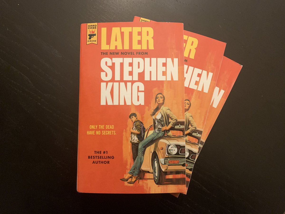 donwinslow's tweet photo. .@StephenKing is a hot young writer on the scene with a big, bright future. 

Check out his extraordinary cool (and legitimately fantastic) book LATER which is ON SALE NOW everywhere books are sold.

I'm excited to see what this young gunslinger will do next. https://t.co/u297pL5v7I