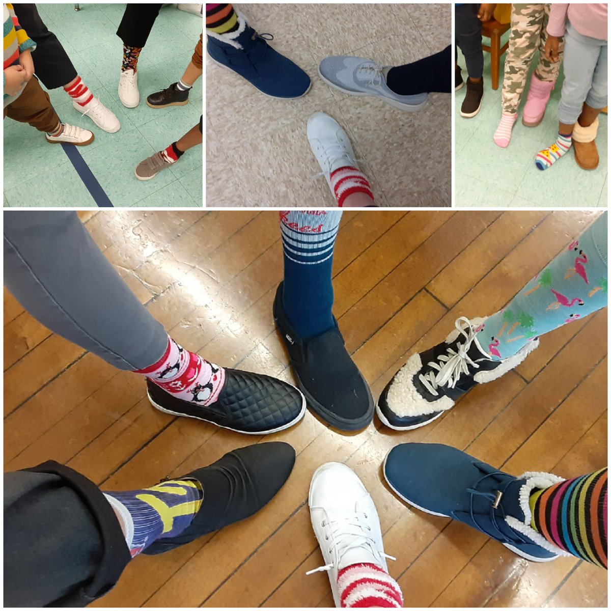wessel_ruth's tweet photo. Yes, we wore our crazy socks to school today in celebration of Dr. Seuss Week.  @CASCougars  #cascougarpride #kindergarten #foxinsocks 
#readingacrossamerica https://t.co/pXvl0Oq30n
