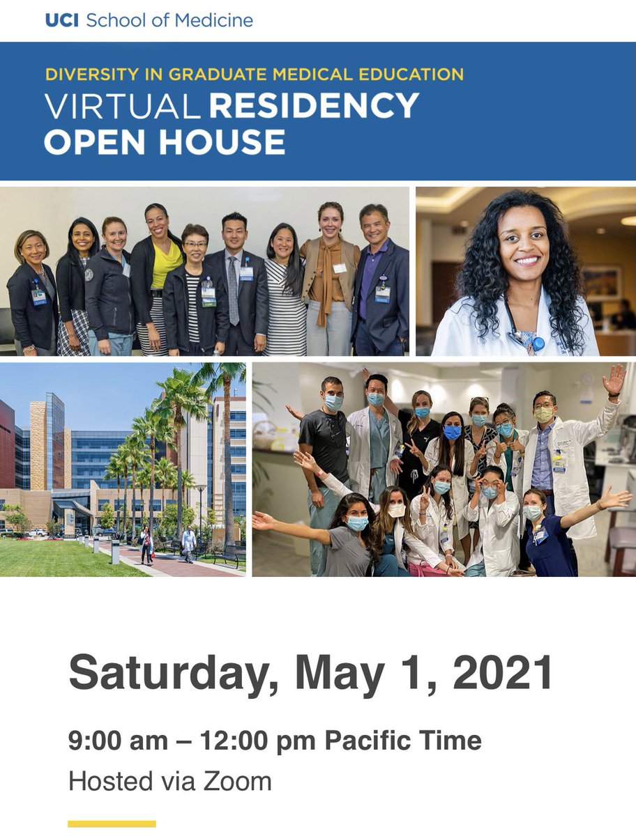 Supporting #DiversityandInclusion in our residency programs by participating in this important event! Sign up at som.uci.edu/gme/residency-… @ACAPSedu <a href="/ASPS_News/">American Society of Plastic Surgeons (ASPS)</a> #medicalstudenteducation