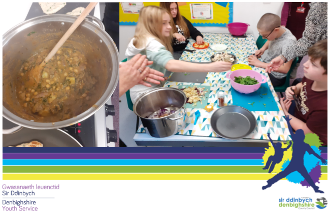 DCCyouthservice's tweet photo. Mae pobl ifanc yn Ysgol Uwchradd Prestatyn wedi cwblhau wythnos 3 eu cwrs coginio AGORED. Yr wythnos hon gwnaethant gyri gwygbys a naan garlleg cartref. Mae pawb yn gwneud yn dda iawn ac yn cefnogi ei gilydd i ddilyn y ryseitiau. Da iawn chi.
#agored #gwaithieuenctid #coginio https://t.co/7SlLLyyfma