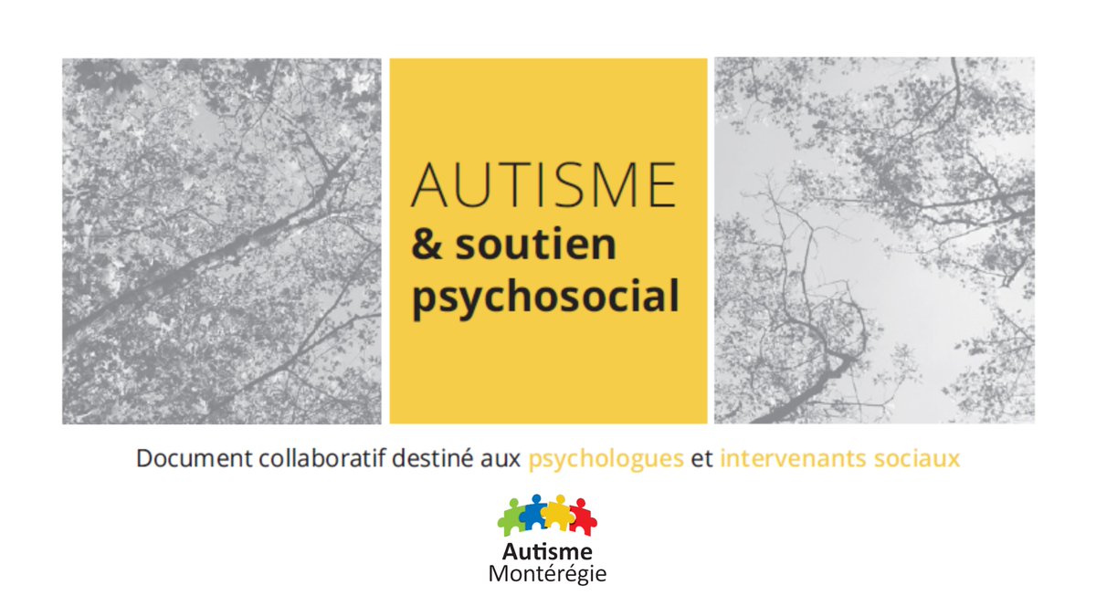 Myelin a été cité dans Autisme &amp; soutien psychosocial, un document collaboratif destiné aux psychologues et intervenants sociaux. 🥳👇
bit.ly/2Pvh0BL

Un grand merci à Autisme Montérégie pour votre confiance !