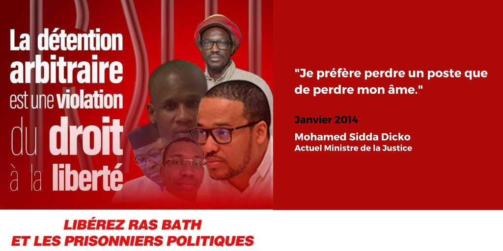 'Je préfère perdre mon poste que de perdre mon âme', Mohamed Sidda Dicko. #Mali #Justice #PrisonniersPolitiques #RasBath #VitalDiop #liberte #PrisonniersBamako #JusticeCadavéré