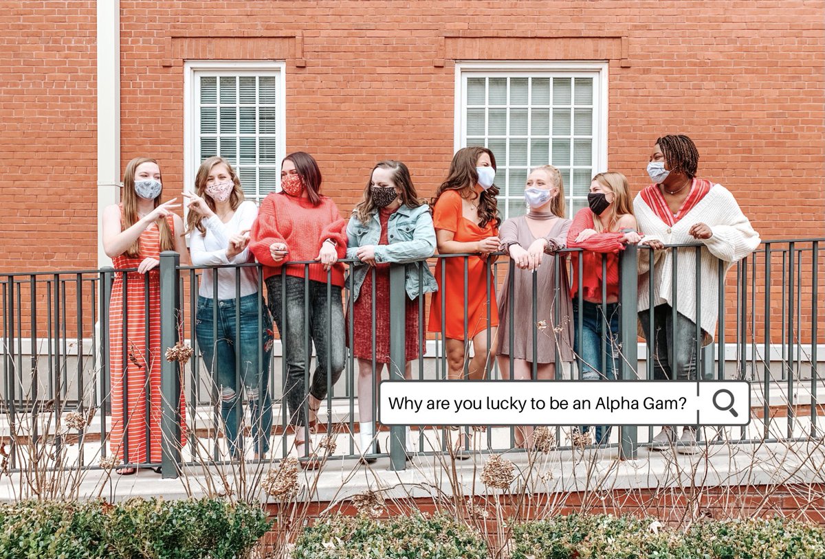 MercerAlphaGam's tweet photo. This month, our sisters are #LuckyToBeAGD ✨🍀 Stay tuned to find out why these sisters are so lucky to have Alpha Gam as their home 💚 https://t.co/h4h52t78J6