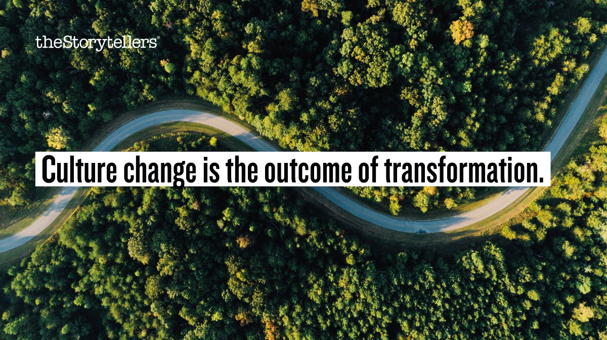 storyacademy's tweet image. Culture change is an outcome of transformation. It shouldn't be viewed as something separate from strategy, structures, and work processes, but as a reflection of them. Download our ebook to find out how #storytelling delivers sustainable business #change: bit.ly/2Oe5dXP