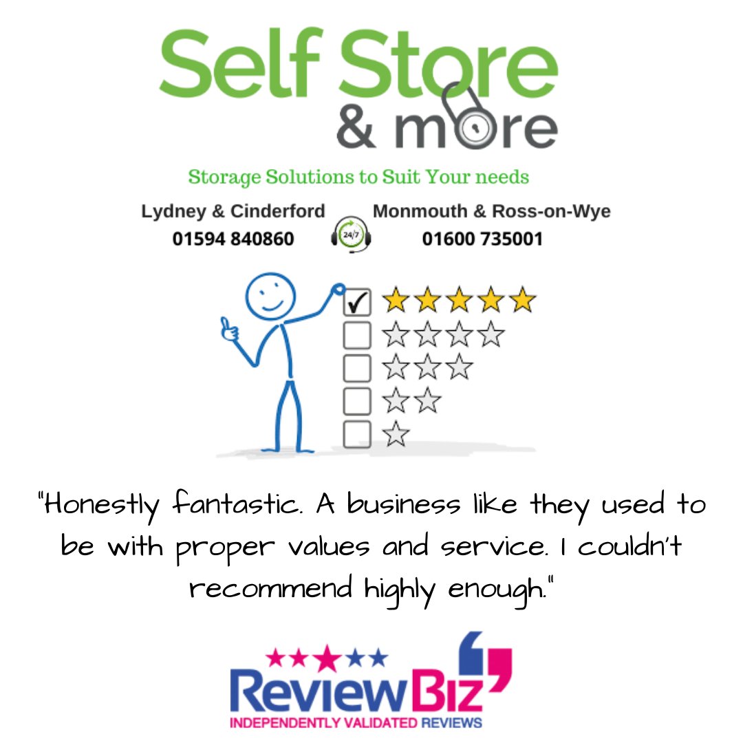 We always aim to provide the highest quality service when storing your prized possessions with us 🙂.

Thank you to <a href="/reviewbizapp/">Review Biz</a> for providing an easy to use, independently validated review service.
#storage #securestorage #customerservice #storageunits