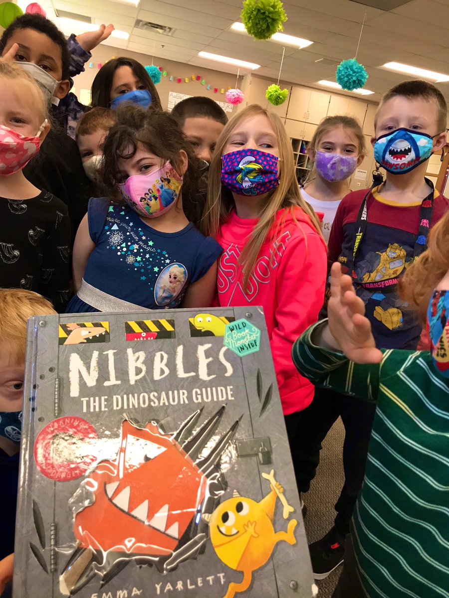 MsMarshallWR's tweet photo. Today for #ReadAcrossAmerica, we read the book ‘Nibbles’ by @EmmaYarlett.  What a perfect read for #SillyWednesday. 😋 #wre2021 #kindergarten https://t.co/1937LziRej