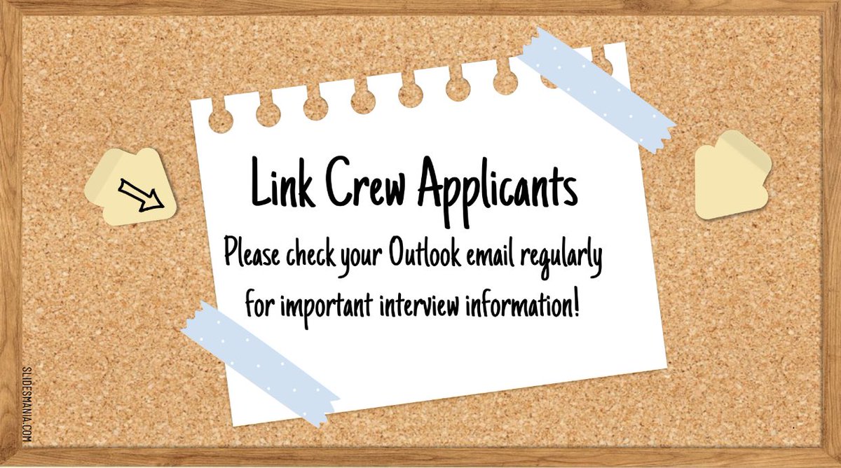 Attention Link Crew Applicants!! Interviews will begin next week!!@AltaLomaHigh