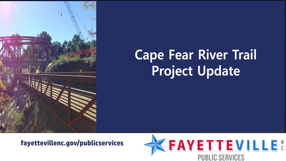Click below to view the latest on our Cape Fear River Trail Phase B project!

fayettevillenc.gov/city-services/…