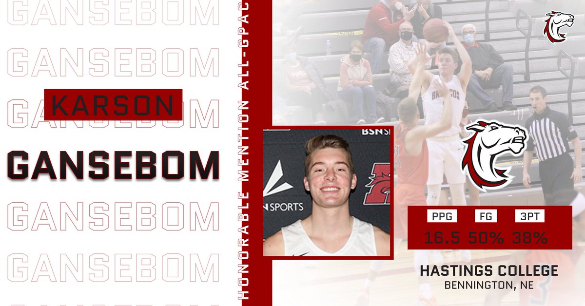 HastingsBroncos's tweet photo. MBB: Gansebom earns Honorable Mention All-GPAC Honors https://t.co/MkA8wN5D3e
