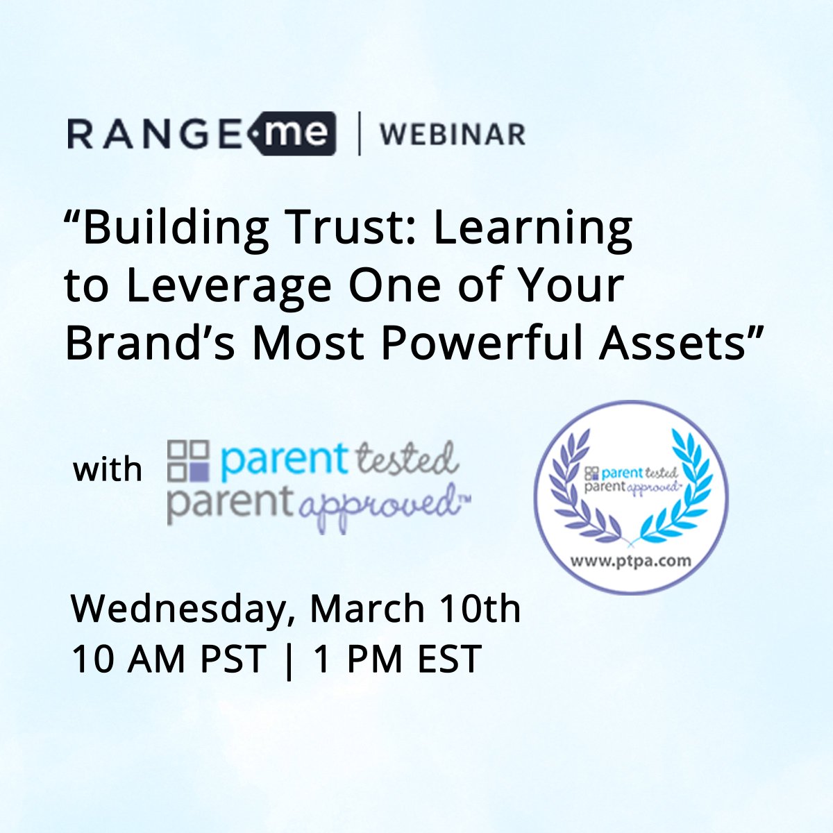 We’ll be joining <a href="/Range_Me/">RangeMe</a> on March 10th at 10 AM PST | 1 PM EST to discuss building your brand’s trust and five powerful #strategies to ensure your company stands out from the competition. You won’t want to miss this! Register today: hubs.ly/H0HBQFm0