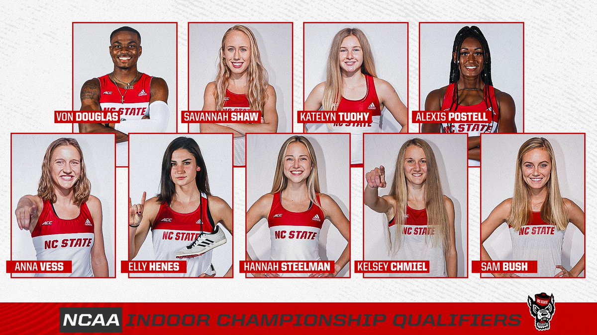 Introducing our 2021 NCAA Indoor Championships qualifiers!

3K - Elly Henes
5K - <a href="/hannahsteelman_/">Hannah Steelman</a>, Elly Henes, <a href="/kelseychmiel/">Kelsey Chmiel</a> 
DMR - <a href="/Sambush01/">sam bush</a>, Alexis Postell,  <a href="/AnnaVess2/">Anna Vess</a>, Elly Henes, Katelyn Tuohy, <a href="/savshaw19/">Savannah Shaw</a> 
Long Jump - <a href="/JaVonDouglas1/">Von Douglas</a>    

📰bit.ly/3bcd94T

#GoPack