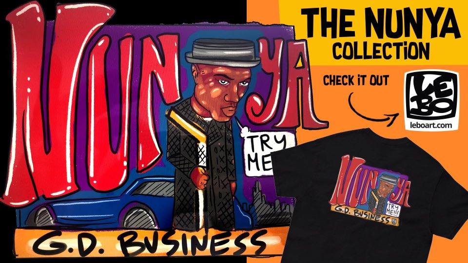 LeBatardShow's tweet image. The shirt that the world has has been waiting for 🔥🔥🔥. A kick-ass masterpiece that perfectly describes our King @roybelly #Nunya #TryMe 🔥🔥🔥 shop.leboart.com/collections/th…