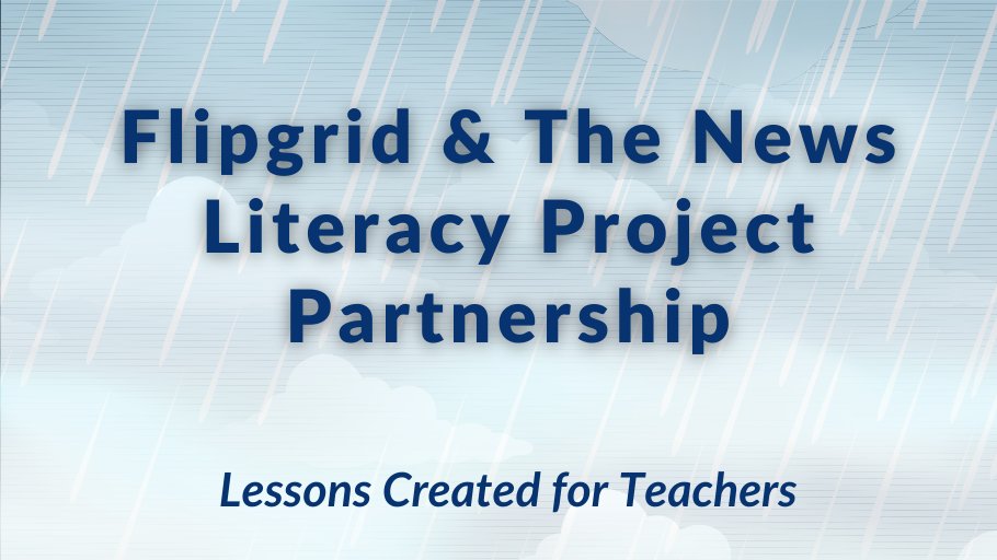 CobbInTech's tweet photo. Did you know @Flipgrid has partnership with The News Literacy Project? Together, they have created lessons for teachers to help prepare students to develop skills to be active consumers of news. #CobbDigiLearn #CobbInTech

https://t.co/9allwYzI3R https://t.co/tALHEHldOw