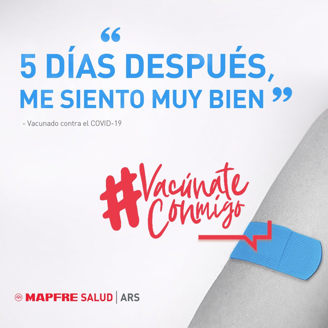 mapfresaludars's tweet photo. Esta es la solución. Para los que queremos volver juntos a la normalidad. Hazlo por ti y por los tuyos. ❤️#VacunateConmigo #MAPFRESaludARS https://t.co/DoKaXA4ZaH