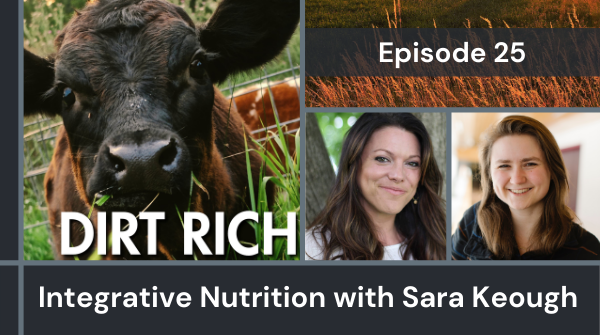 “At the end of the day, my big mission is to just unite the consumers, the agricultural communities, and our healthcare practitioners.” Sara Keough is an Integrative Eco-Nutritionist focused on regenerative ag. Listen at dirtrichmn.podbean.com or wherever you get your podcasts!