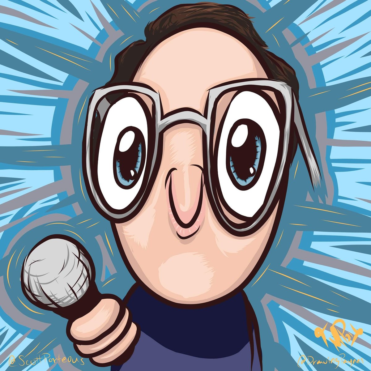 DrawingPaynes's tweet photo. Here's a quick commission I finished for Comedian @ScottPorteous ! https://t.co/Rw9xHkds2U
