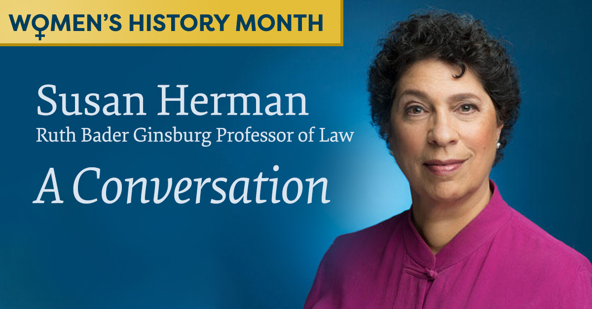 brooklynlaw's tweet photo. Professor @SusanHermanACLU reflects on her 12-year tenure as @ACLU president, the women at the forefront of battles over suffrage and other civil liberties, and her deep Brooklyn roots 

#WomensHistoryMonth

https://t.co/XzsUel6tgh https://t.co/IuSEvyB4eu