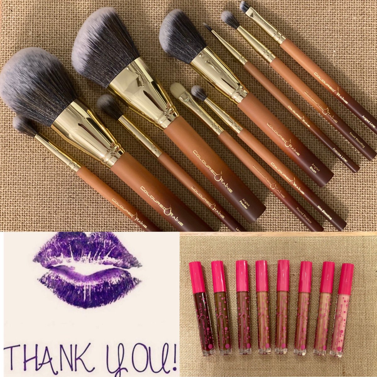 aamyie's tweet photo. Thank you @ColouredRaine for the gift. These brushes ARE TO DIE FOR. I’m looking forward to playing with these beautiful colors soon! #inlove #colouredrainebrushes #colouredraineliolacquers https://t.co/4zgrDOugoF