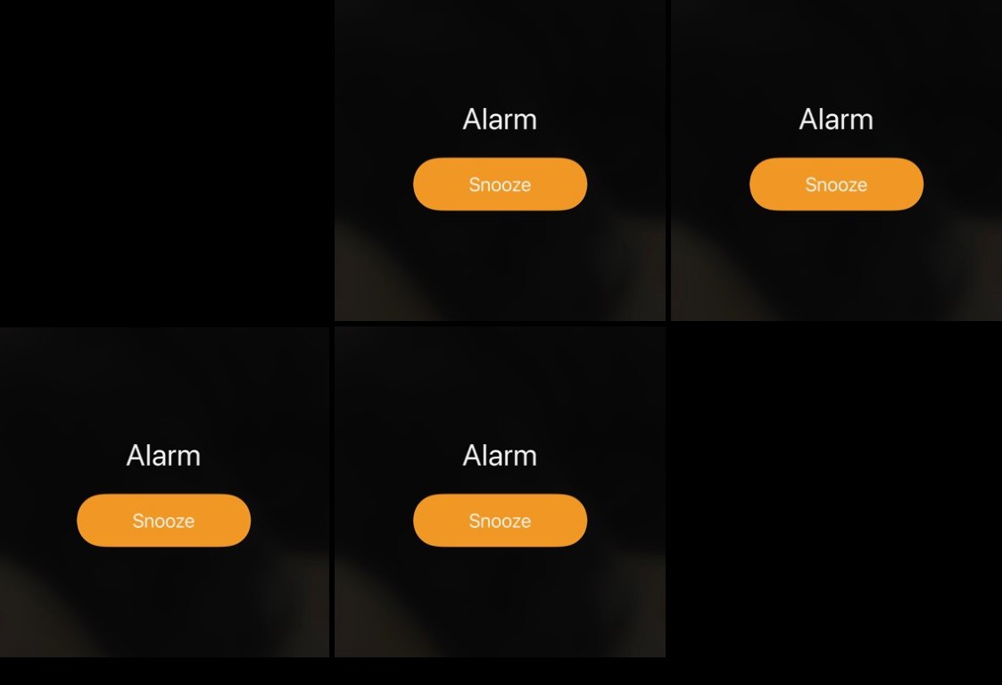 I got a new phone and now I take screenshots almost every morning of my alarm instead of snoozing it.  This morning, I took four.  Four!  My camera roll is lit.
