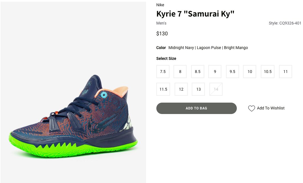 kyrie samurai 7