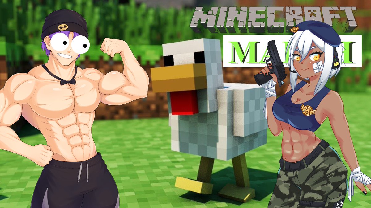 JeffMcBiceps's tweet photo. WHAT'S THAT I HEAR
ANOTHER REALLY POGGERS(POBBERS?) COLLAB TONIGHT???
DON'T MISS ME AND @VTuberPobby TONIGHT AT 4PM EST FOR MORE MINECRAFT FUN!!!
ALSO I'M LOOKING AT THE CHICKEN!!!
https://t.co/5x1y4B1myE
https://t.co/apWctq5Hje
#ENVtuber #MINECRAFTMARCH https://t.co/AxPjlEHLK1