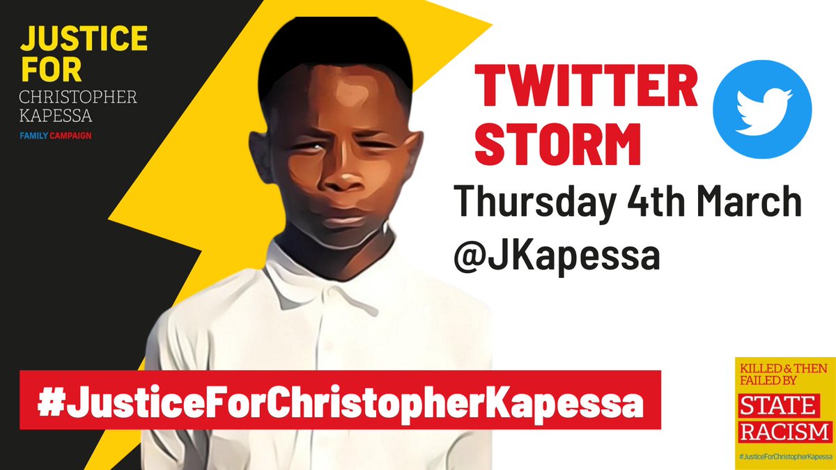 *Breaking* Christopher Kapessa: Call for new hearing after review refused. Once again we have been denied justice & once again we will fight to appeal this decision. We will not stay silenced, justice for Christopher is justice for all. Join us tomorrow for a twitter storm.