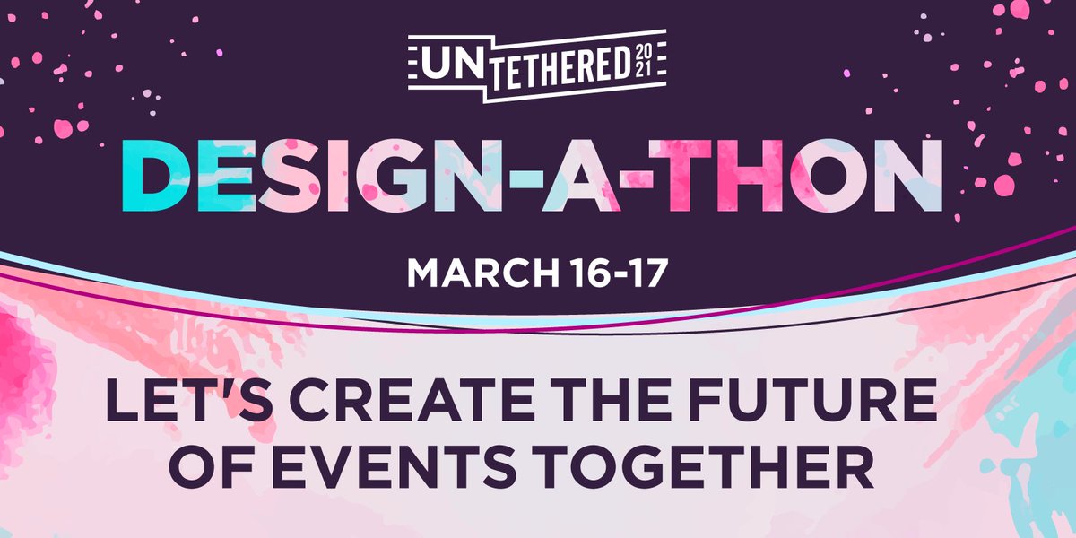 Hey #eventprofs! Can you believe that we're less than two weeks away from the #UNTETHERED2021 Design-a-thon!?! If you haven't already, you can join us by registering at hubs.ly/H0HBSgj0. #virtualevents #events #designathon #eventpros