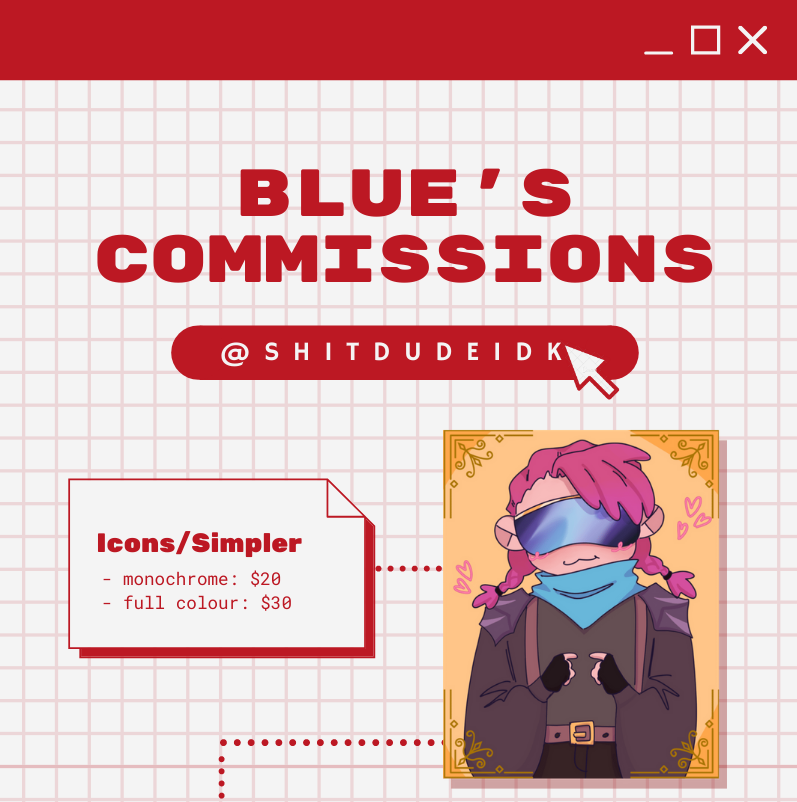 new commissions sheet !!
DM me with requests and for more details <3 