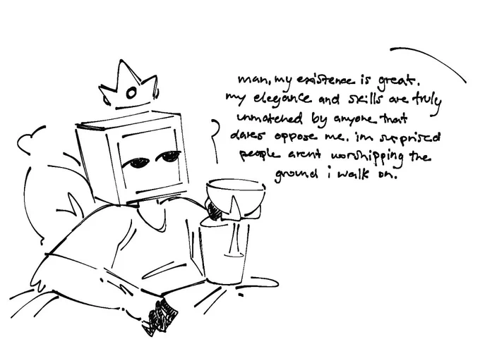 all these dumb little me comic are done after my morning routine you're basically just getting a physical manifestation of my shower thoughts at this point 