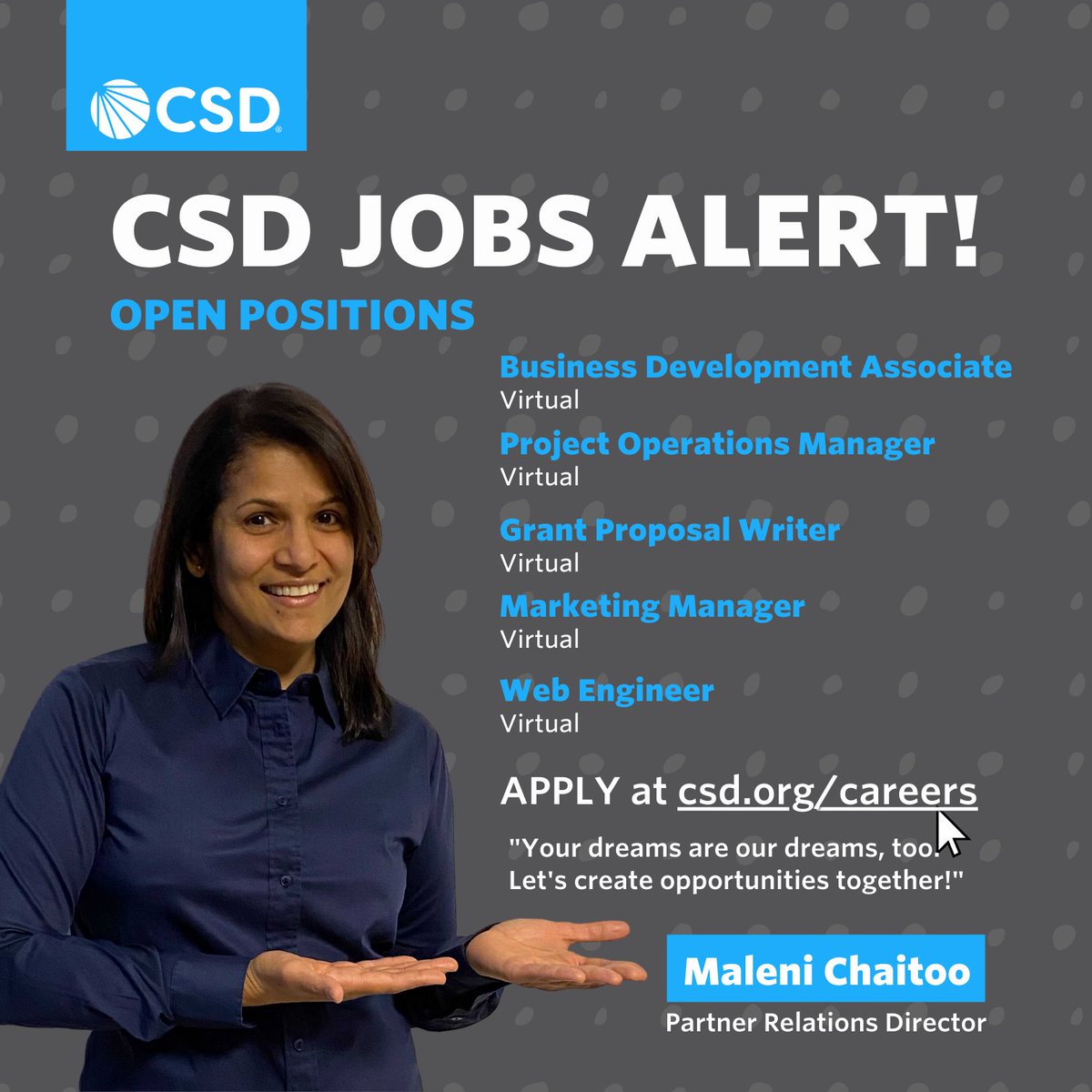 ThisIsCSD's tweet image. Looking for a remote job that keeps you plugged into the deaf community? Check these out!

csd.org/careers
⁠
#HireDeaf #DeafJobs #JobsOfTheWeek ⁠#WednesdayJobs⁠