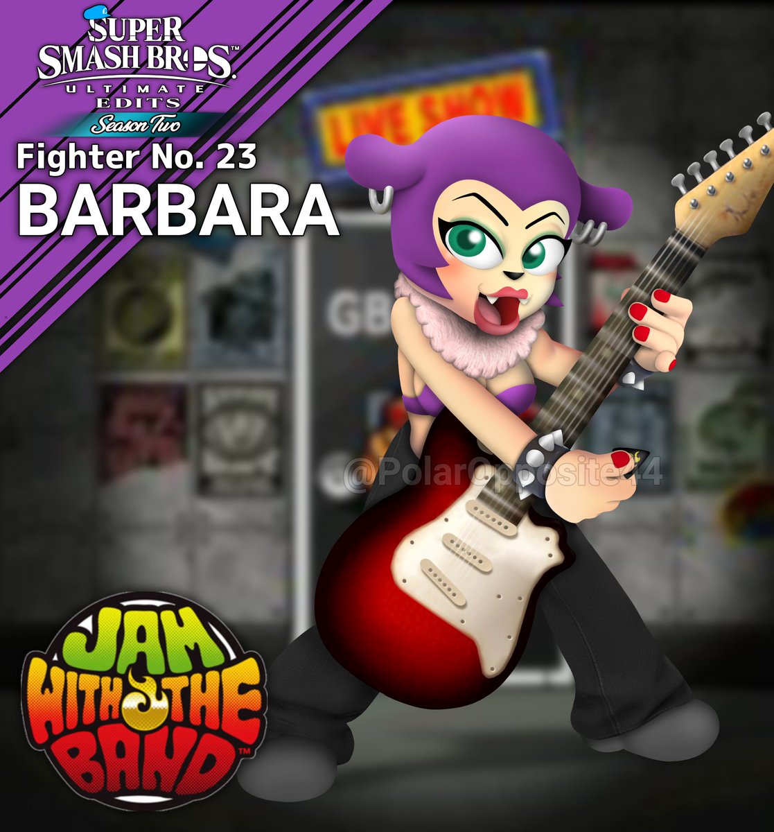 PolarOpposite44's tweet photo. Talk about an obscure pick!
From the DS and onto the battlefield once again, Barbara the Bat takes the stage!
#SuperSmashBrosUltimate #Nintendo #NintendoSwitch #JamWithTheBand #DaigassoBandBrothers https://t.co/FGLDpOvXkr