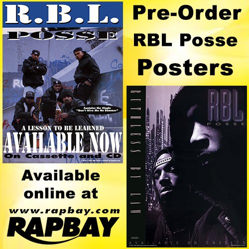Rapbay's tweet photo. Pre-Order RBL Posse "Lesson to be Learned" & "Ruthless By Law" 18 x 24 inch Posters online at https://t.co/BecTd37qW9 @RBLPosse #rblposse #rapbay #lessontobelearned #ruthlessbylaw https://t.co/9UN9vDX0J8