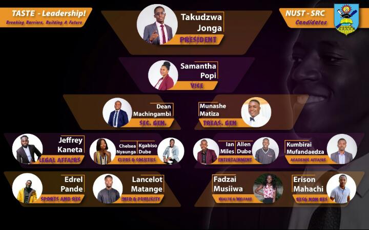 ZimPriz's tweet photo. NUST SRC ELECTIONS
11 March 2021
#NUSTDECIDES
#nustsrcelections2021
#nustsrc
The leadership that delivers ๐ https://t.co/xZwdrv8Iuh