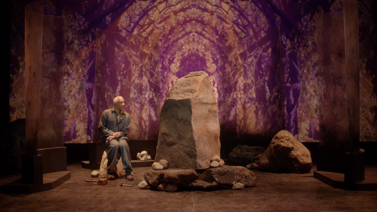 CBCArts's tweet photo. 21 Black Futures S03E06: Builders of Nations by @bruised_berry. Armed with a chisel and a hammer, Hussein weaves the story of his 100-year-old life — a life born of hope and steeped in sorrow — into a sculpture 20 years in the making. https://t.co/v7f0cua3Ix https://t.co/g5TvcWZcb2