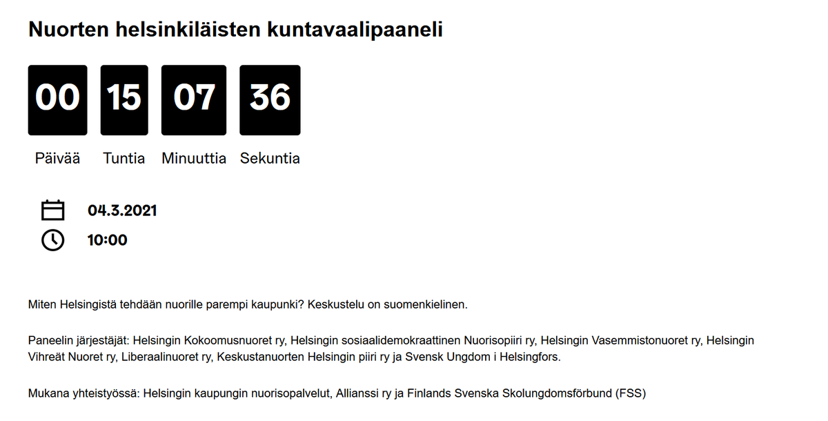 TiinaAhva's tweet photo. Helsingissä järjestetään huomenna nuorten kuntavaalipaneeli, johon ei ole kutsuttu @SinisetNuoret, @KDNuoret, @ps_nuoriso eikä @Lnuoret. Meitä ei myöskään aiota ottaa mukaan, vaikka olemme pyytäneet sitä kaupungilta ja virkamiehiltä. 1/3 https://t.co/Ag95ZJWQus