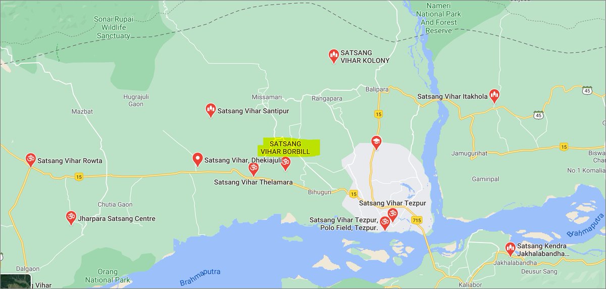 16. And there's a reason why the 4.7 earthquake hit a very small temple! Look around! Within 20 or 30 miles, there's at least 11 other  #Satsang Buddhist temples. And since I hadn't heard about Satsang in years, I thought I'd follow the think they gave me!