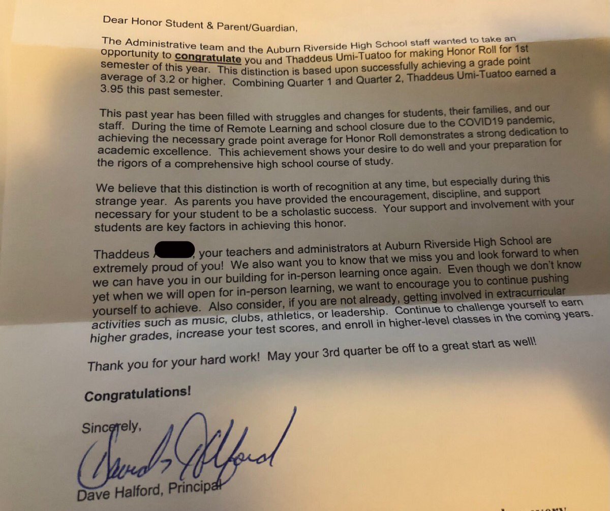 TTuatoo's tweet photo. Honor Roll📚@CoachGHerd #PTF https://t.co/vdZDD6Xzl4
