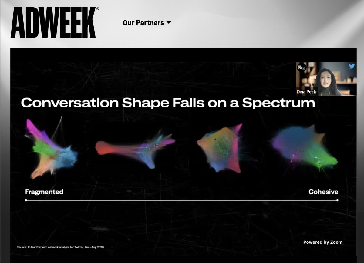 And we're live with <a href="/Adweek/">ADWEEK</a> 

🤩

here is @dinapeck55 from @TwitterMktg taking us through the different kinds of conversation shapes...