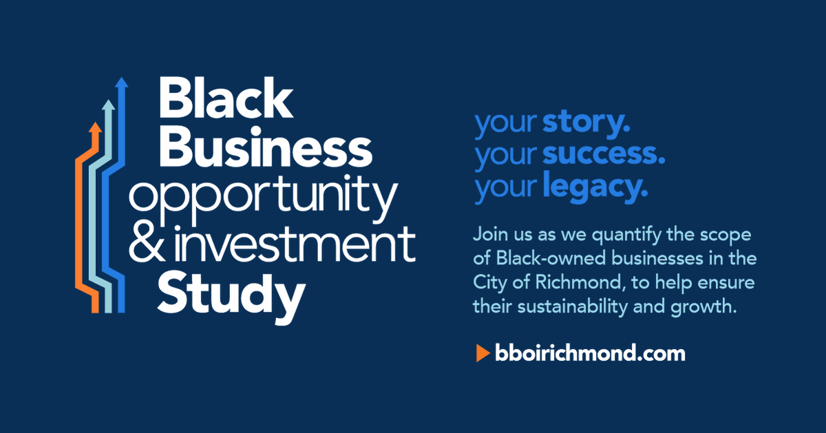 LISC_VA's tweet image. On 3/10, Black business owners in the City of Richmond are invited to learn about the Black Business Opportunity &amp;amp; Investment Study. This study will gather the voices of Black business owners in Richmond to ensure their success and drive recommendations: lisc.org/virginia/regio…