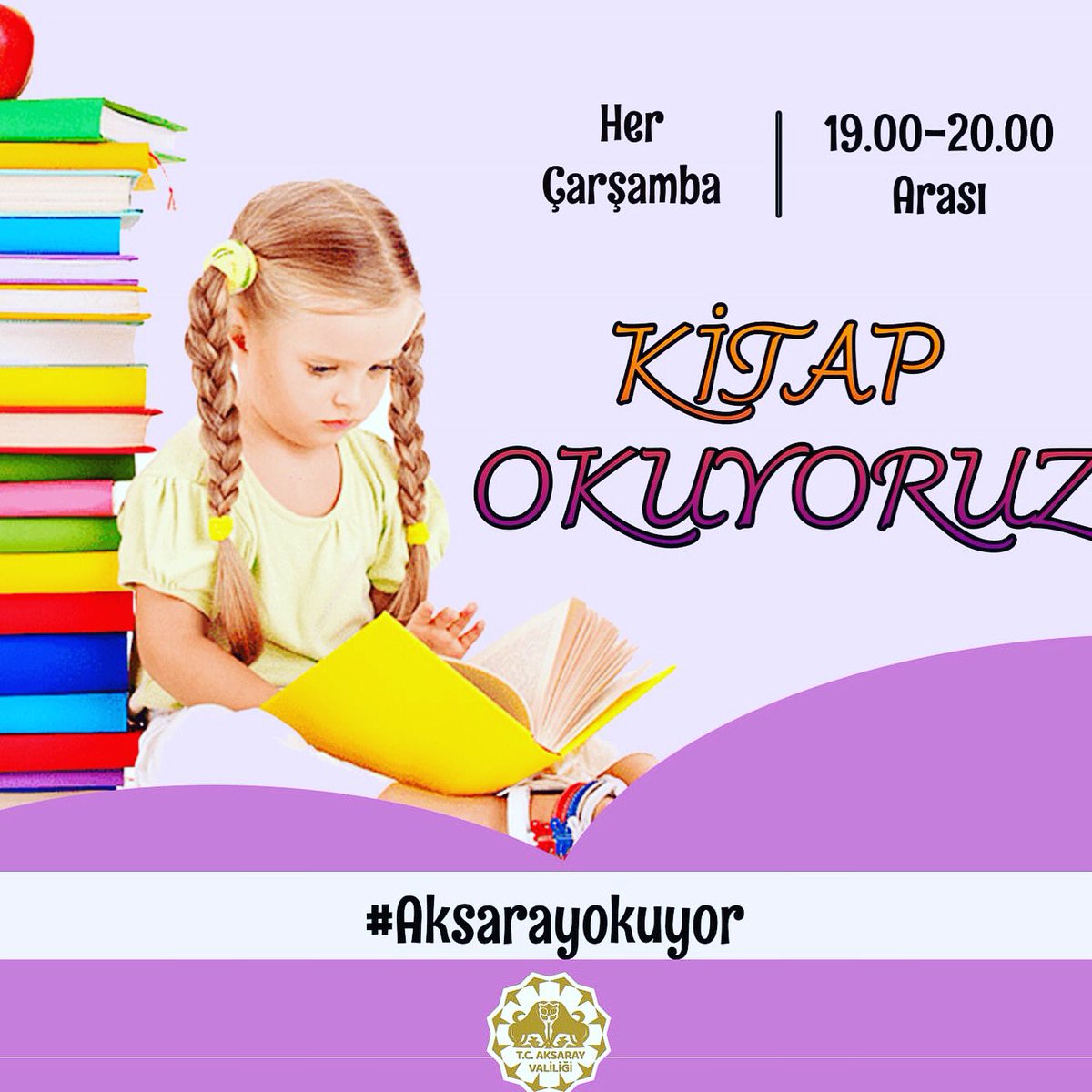 KitapAksaray's tweet photo. #Aksarayokuyor hashtagı ile Kitap okumaya ve hediye vermeye devam ediyoruz.📚 
👉@aksarayvaligi hesaplarını takip et
👉3 arkadaşını etiketle
👉okuduğun kitaptan alıntı paylaş...
Güzellikler paylaştıkça çoğalır... https://t.co/V5ieumJDUn
