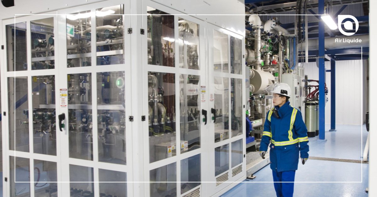 It is possible to deploy PEM technology on an industrial scale↗️ to produce low-carbon #hydrogen. The new #AirLiquide unit in Canada🇨🇦 demonstrates this.👊 👉 airliquide.com/shareholders/s…