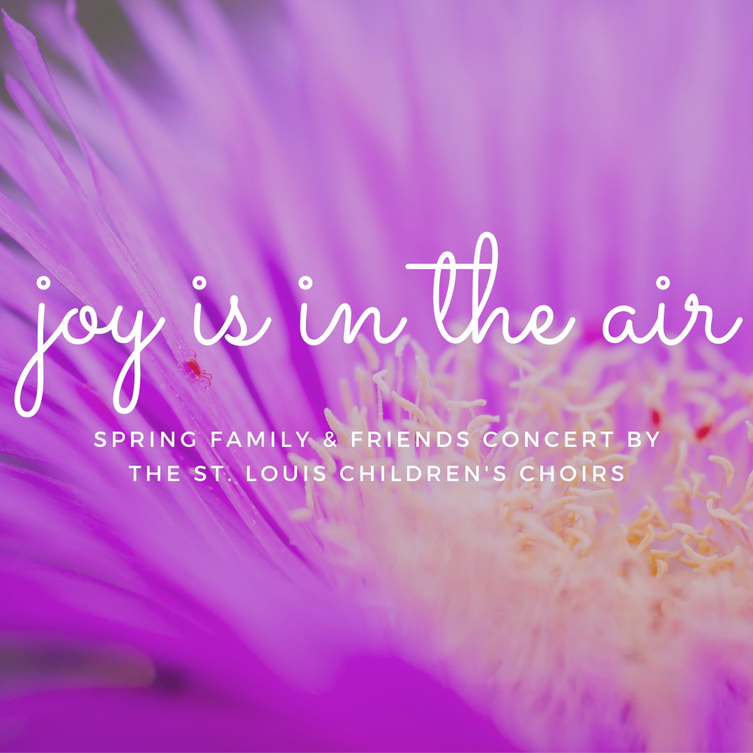 Celebrate the start of spring by tuning in to our Family &amp; Friends Concert, Joy is in the Air! This special online presentation will be aired during the weekend of March 19-21.

Invite your friends from near and far—tickets go on sale this Friday!

#joyisintheair #slccsing